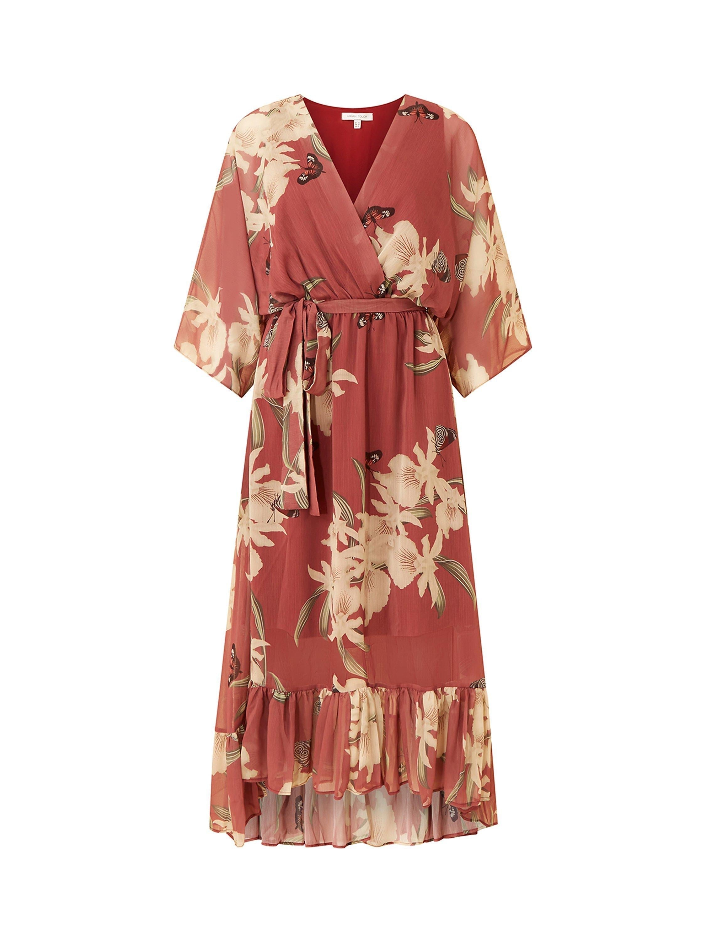 YASMINE - Elegant Kimono Midi Dress