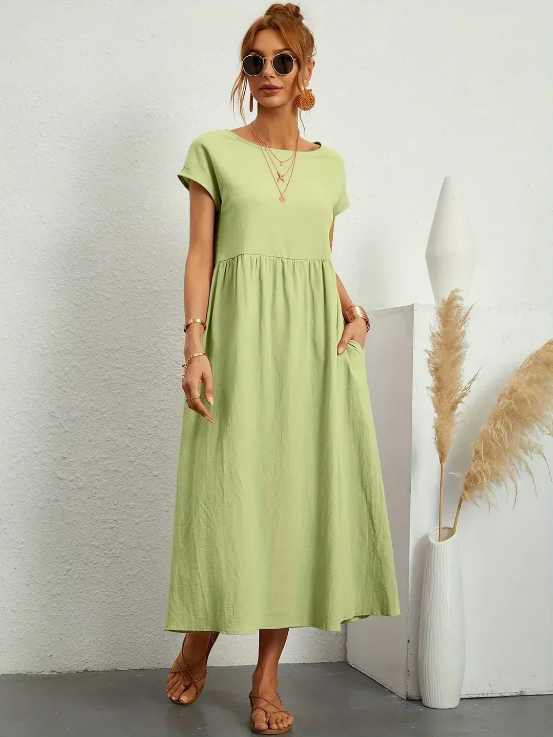 Gabrielle | Elegant Flowing Midi Dress