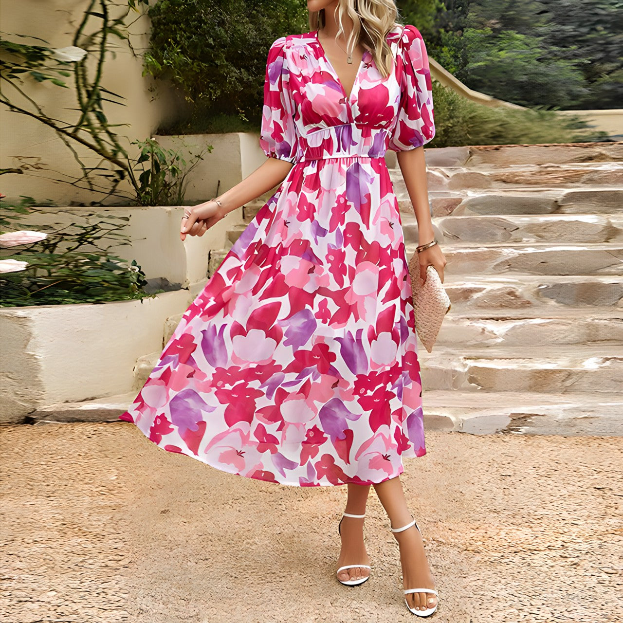 RILEY– Daydream Floral Midi Dress